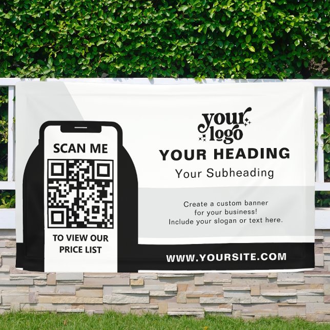 Modern Branding Professional Advertising QR Code Banner (Creator Uploaded)