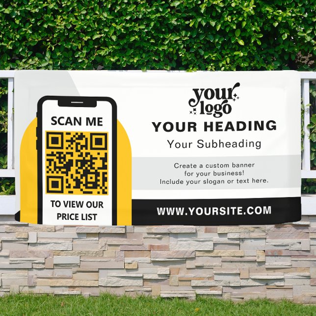 Modern Branding Professional Advertising QR Code Banner (Creator Uploaded)