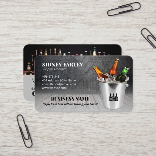 Modern Brewer business  Beer Supplier Business Card