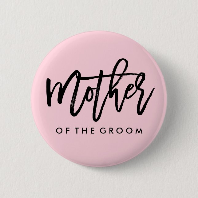 Modern Bridal Party Mother of the Groom Button (Front)