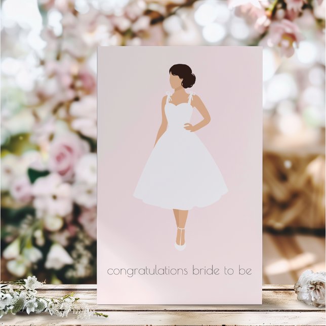 Modern Bridal Shower Congratulations Card (Creator Uploaded)