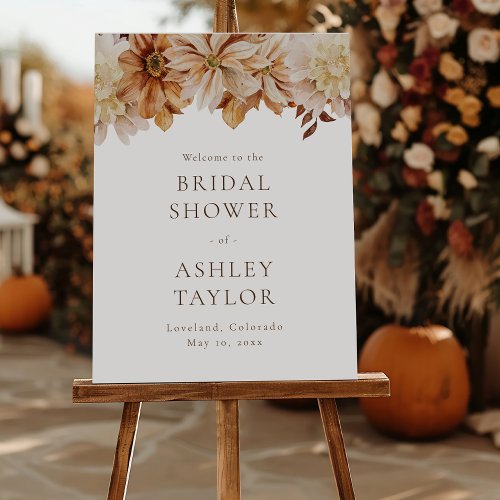 Modern Bridal Shower Foam Board