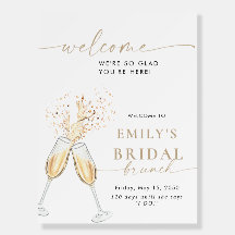 Modern Bridal Shower Foam Boards