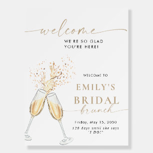 Modern Bridal Shower Foam Boards
