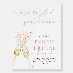 Modern Bridal Shower Foam Boards