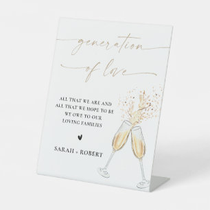 Modern Bridal Shower Generation of Love Sign