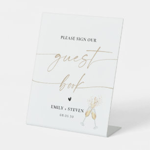 Modern Bridal Shower Guest Book Sign