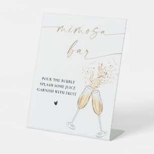 Modern Bridal Shower Mimosa Bar Sign
