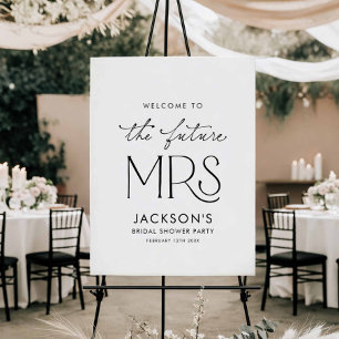 Modern Bridal Shower Welcome Sign