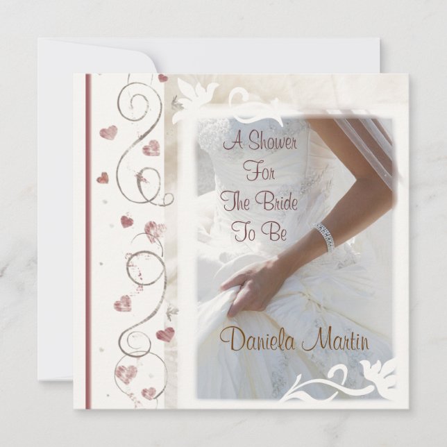 Modern Bridal / Wedding Shower Invitations (Front)