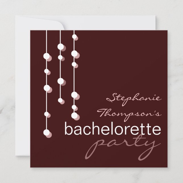 Modern Bride Bachelorette Party Invitation (Front)