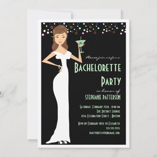 Modern Bride Bachelorette Party Invitation