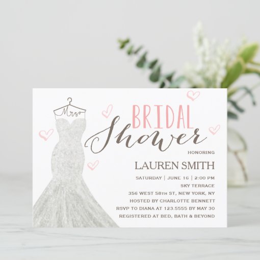 Modern Bride | Bridal Shower Invitation | Zazzle