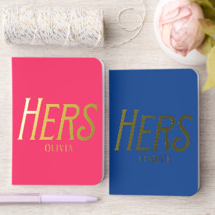 Modern Bride & Bride Wedding Vow Books Set