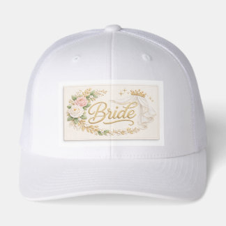 Modern Bride Embroidered Hat Patch 