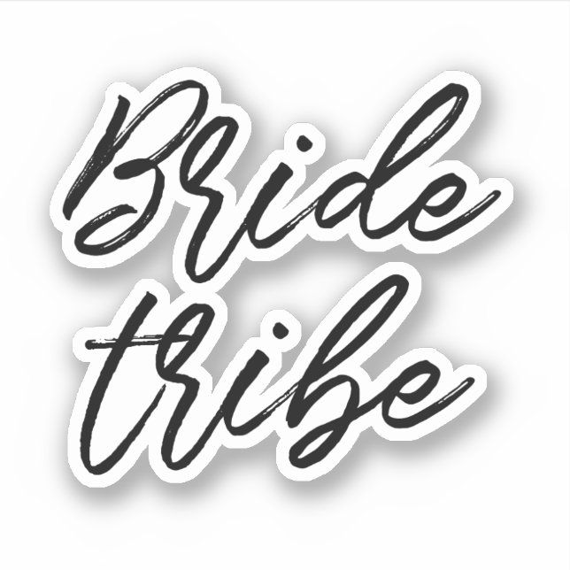 Modern Bride tribe Sticker (Front)