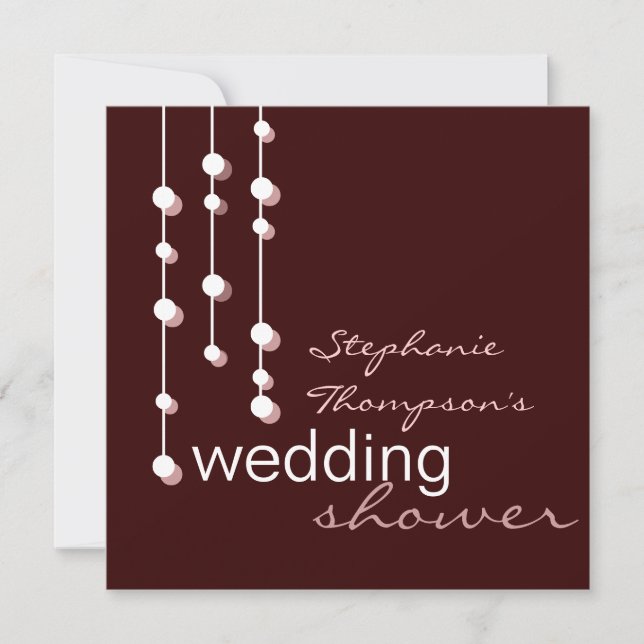 Modern Bride Wedding Shower Invitation (Front)