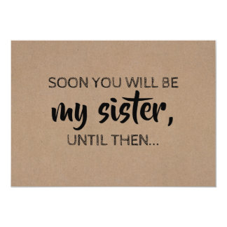Modern Bridesmaid / Maid of Honor Proposal Card