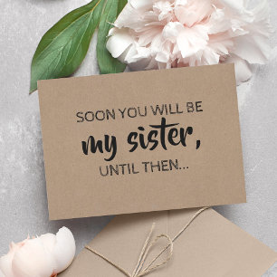 Modern Bridesmaid / Maid of Honor Proposal Invitation