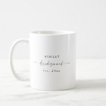 Modern Bridesmaid Mug Wedding Party Gift<br><div class="desc">This is a modern minimal themed photo bridesmaid mug featuring an elegant timeless design. Edit most wording and all colors to make this minimal bridesmaid mug fit your event needs and personal style. Just select "edit using design tool" on toolbar :)</div>