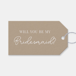 Modern Bridesmaids Proposal Tag
