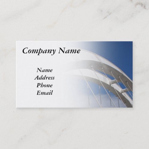 Modern Bridge Design with Blue Sky Business Card