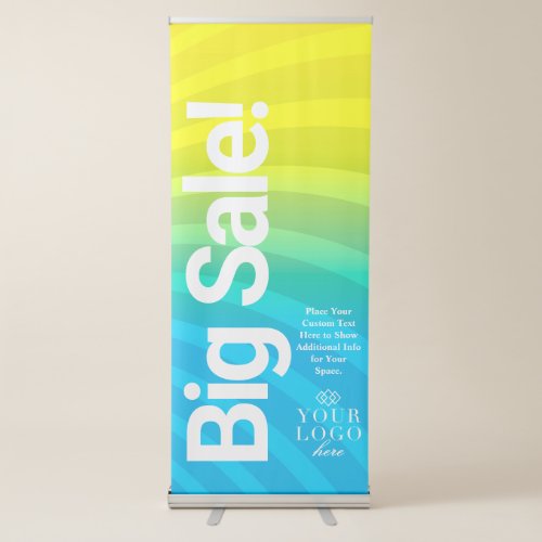 Modern Bright and Bold Big Sale Small Business Retractable Banner