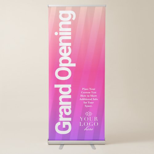 Modern Bright and Bold Grand Opening Business Retractable Banner