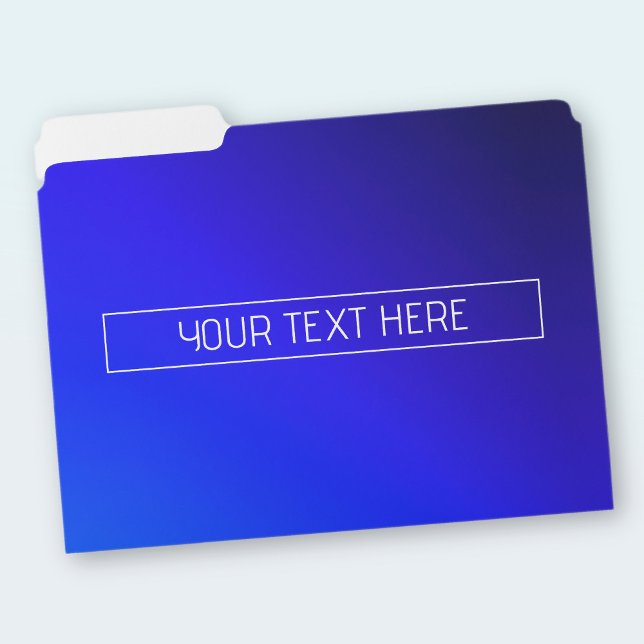 Modern Bright Blue & Purple Gradient Ombre File Folder (Creator Uploaded)