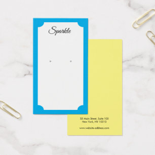 Modern Bright Bold Colors Earring Display Card