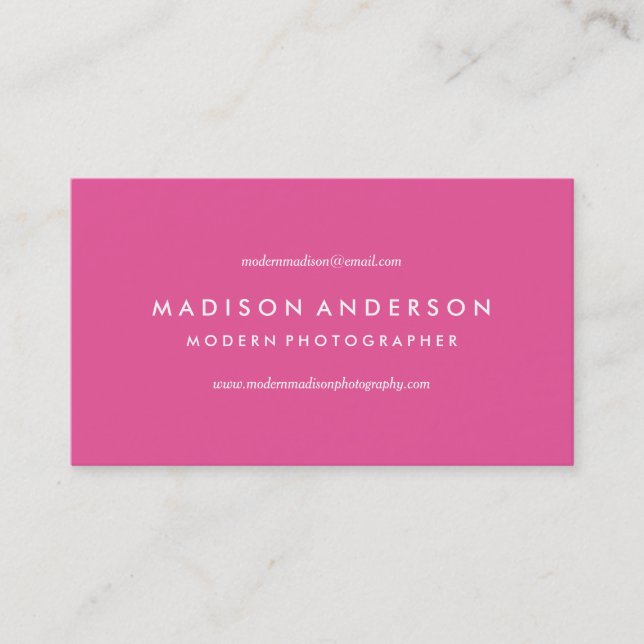 Modern & Bright | Business Cards (Front)