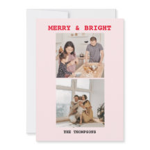 Modern bright christmas cards