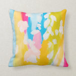 Modern bright color Painting Spring Design Throw Pillow<br><div class="desc">Beautiful design,  based on my abstract painting with vibrant tones</div>