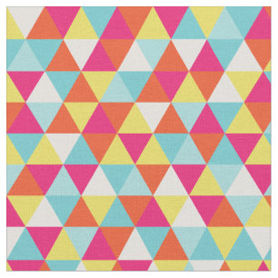 Modern Bright Colors Geometric   Fabric