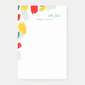 Modern Bright Ink Border Note From Design by Lets_Do_Business at Zazzle