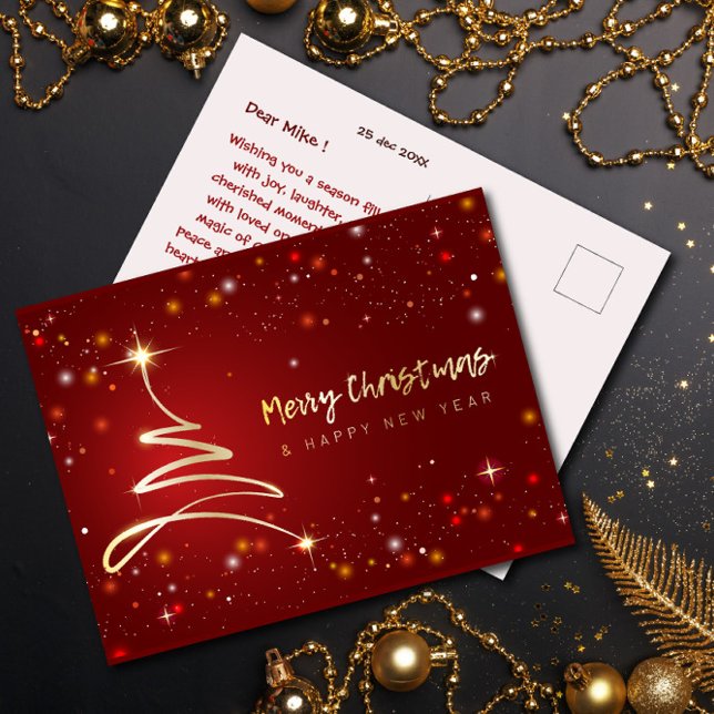 Modern & bright Merry Christmas PostCard (Creator Uploaded)