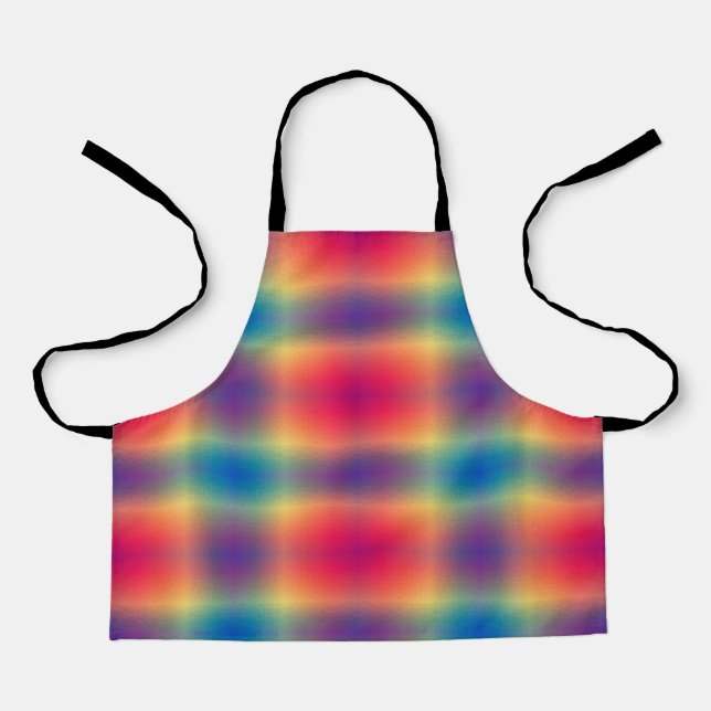 Modern Bright Multi Colored Pattern  Apron (Front)