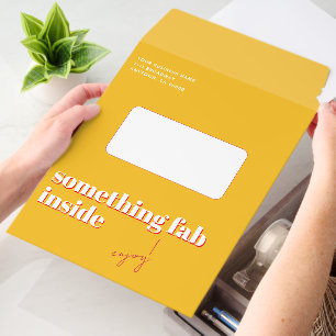 Modern Bright Orange Business Envelope Mailers