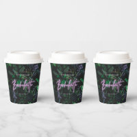 Unique Neon Purple Paper Cups