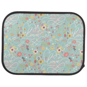 Modern Bright Romantic Pattern Car Floor Mat