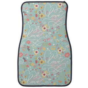 Modern Bright Romantic Pattern Car Floor Mat