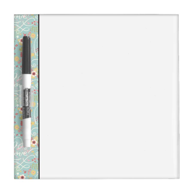 Modern Bright Romantic Pattern Dry-Erase Board (Front)