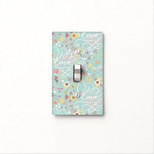 Modern Bright Romantic Pattern Light Switch Cover