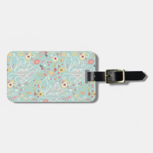 Modern Bright Romantic Pattern Luggage Tag