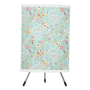 Modern Bright Romantic Pattern Tripod Lamp
