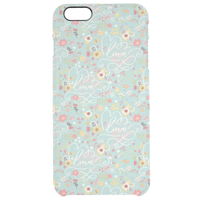 Modern Bright Romantic Pattern Uncommon iPhone Case (Back)