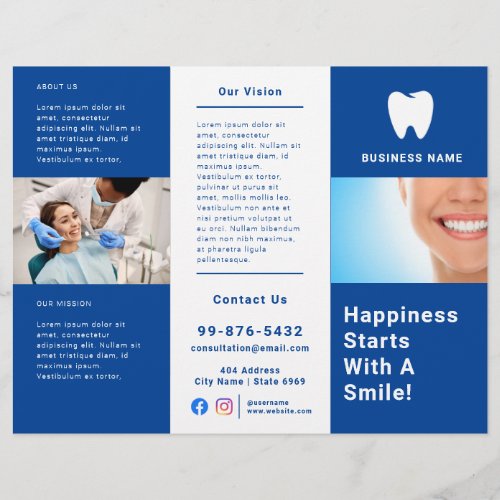 Modern Brochure  Dentis Logo Photo Business