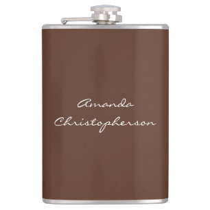 Modern Brown Background Script Add Name Flask