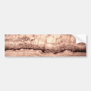 Modern brown beige sepia burnt orange granite bumper sticker