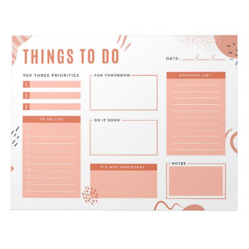 Modern Brown_Beige Things To Do List Notepad